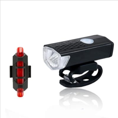 China ABS USB Rechargeable Waterproof Bike Tail Light LED Front and Rear Bicycle Lights for sale