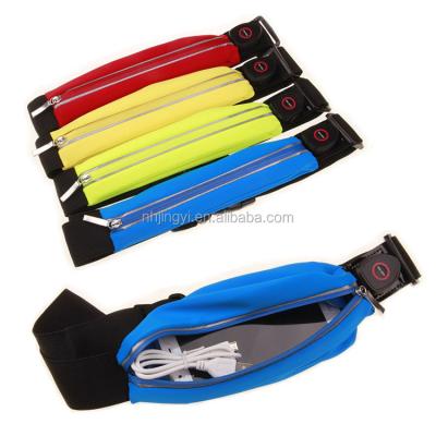 China Reflective Water Proof Waist Led USB Rechargeable Waterproof Elastic Running Belt for sale