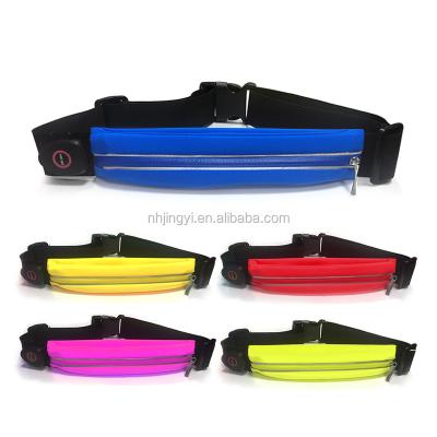 China Outdoor sports travel increasing camping sports waterproof thoughtful rechargeable led running belt for sale