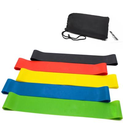 China Yoga Workout Latex Stretching Yoga Shaping 5 in 1 Exercise Gym Loop Fitness Resistance Bands Wholesale for sale