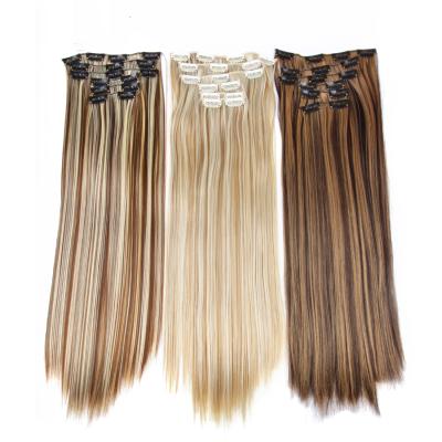 China Silky Straight Wave Brazilian Remy Hair Clip In Extensions Clip In Hair Extensions 100% Hair Clip In Extensions for sale