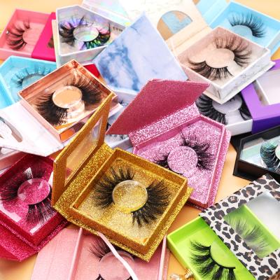 China Thick Magnetic Eyelashes 25MM 3D MINK WASHES lashes3d Seller Eyelash Glue Wick Wholesale Packaging for sale