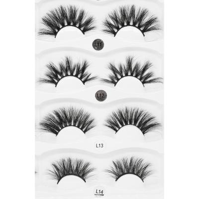 China Private Label Cruelty Free Custom Made Thick Fluffy Packing Full Lashes Wholesale Seller Real Mink Eyelashes 3D for sale