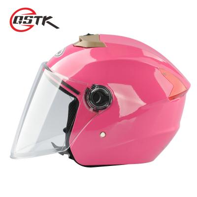 China ABS/PP Half Face Helmet Lady All Season Warm Hard Hat Winter Motorcycle Helmet Handsome for sale