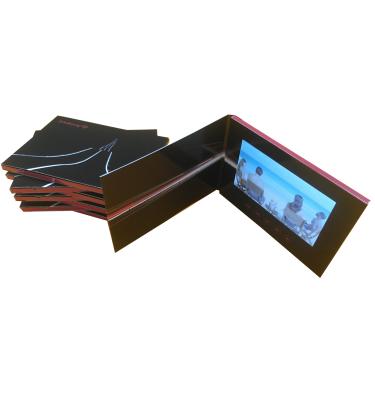 China China Touch Screen Customized 7 Inch Hardcover Book With Envelope LCD Video Brochure for sale