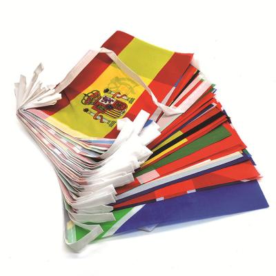 China Wholesale Waterproof Cheap QATAR World Cup All Countries 3x5 FT String Flag World Cup Props Advertising World Cup Flag 2022 for sale