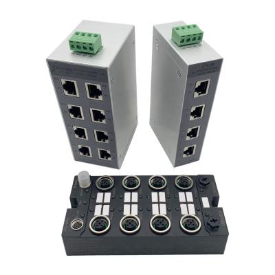 China SVLEC Aluminum Industrial Ethernet Switches 5 Ports With Optical POE RJ45 Inputs for sale