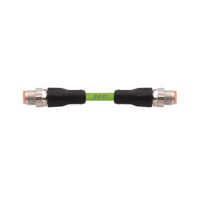 China SVLEC Ethercat M12 D Code Male to CAT5e Male Shielded Cable 944521-795-0300 for sale