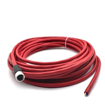 China New promotion A power SVLEC male cable CC-LINK code 4 pin shielded cable m12 connector cable plug industrial patch cord for sale