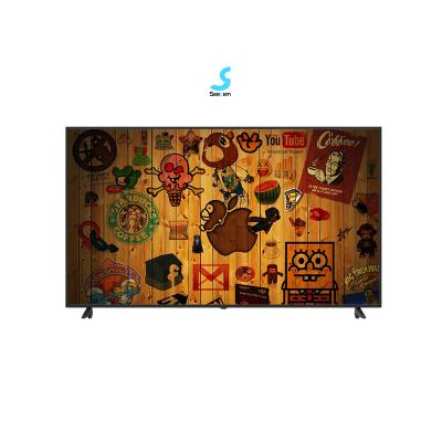 China Home 75 Inch Big Screen 3d 4k Flat Screen TV Custom Hotel Room Bathroom Desktop Television Supplier for sale