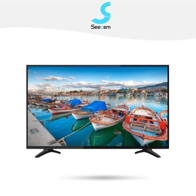 China Cheap Canton Hotel TV Price 32 Inch HD LED TV Classic Black Ultra Thin Bezel for sale