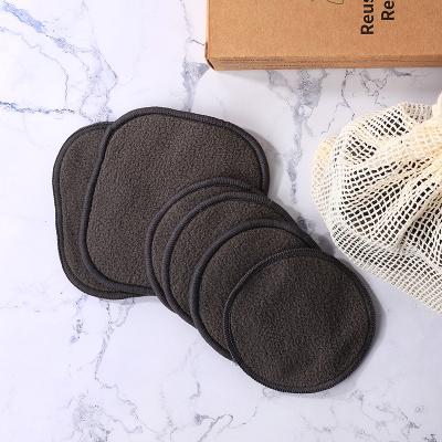 China Soft Reusable Pads With Bamboo Box Custom Logo Color Feature Weight Facial Makeup Remover Zero Waste Cleansing Pads 16 Packs for sale