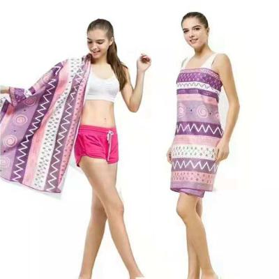 China High Quality Customizable Single Sided Compressed Quick-Drying Transfer Towel Microfiber Thermal Beach Towel for sale