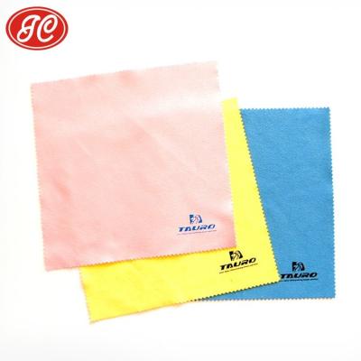 China Plain And Eco - Friendly Custom Logo Printed Microfiber Glass Eyeglass Cleaning Cloth for sale