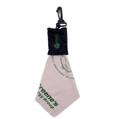 China Guangdong factory sustainable recycled colorKeychain cleaning cloth for sale