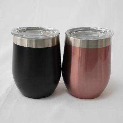 China PORTABLE High Quality Insulated Coffee Curved Steel Wine Glasses Bullet Coffee Tumbler Stainless Steel Water Bottle Mug for sale