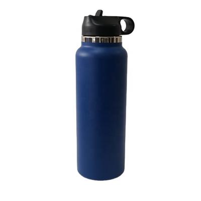 China PORTABLE 1500ML Double Wall Vacuum Insulated Sport Stainless Steel Water Iron Flask Bottle Space Jar With Straw Lid for sale