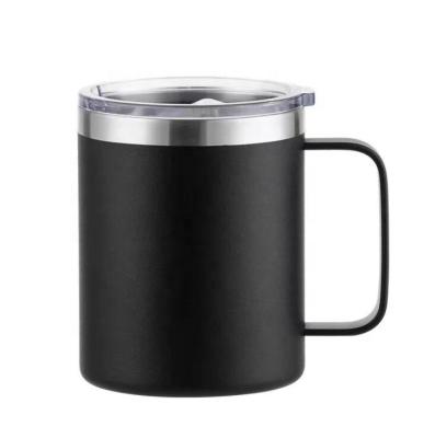 China Sustainable Double Wall Vacuum Drinkware Mug With Straight Color Cafe Stainless Steel Handle Customized Mug Sublimations Blanks for sale