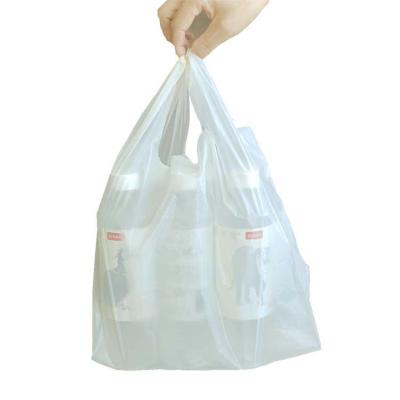 China Recyclable Biodegradable Cornstarch T-shirt Bag Vest Bag Bioplastic Plastic Shopping Bag for sale