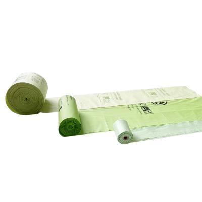 China 100% Compostable Biodegradable Clear Package Bag Waterproof Garbage Vest Bag Garbage Roll Packing In Roll for sale