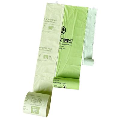 China 100% Compostable Biodegradable Garbage Bag Roll Single Layer Nature Protect Unpolluted Vest Bag T-shirt Bag for sale