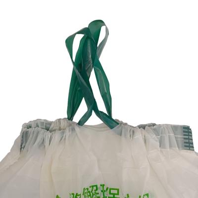 China Wholesale Cornstarch Compostable BIODEGRADABLE Disposable Hotel Drawstring Laundry Plastic Bags for sale