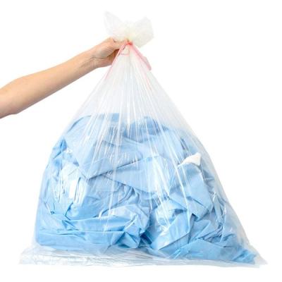 China Disposable Soluble PVA Plastic Cold Water Soluble Laundry Bags Hospital Germs Isolation for sale