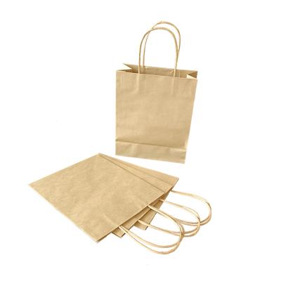 China 2021 Biodegradable Customized Customized Take Away Brown Food Bag Fashion Shopping Bag Kraft Paper Bags for sale