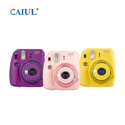 China Fujifilm Instax Single Use Camera Mini 9 Moment Film Camera (Pink/Purple/Yellow with Clear Accents) for sale