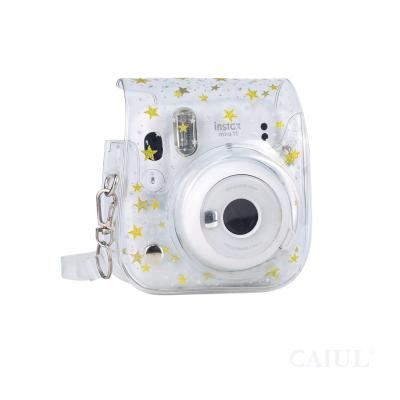 China Modern/Cute/Fashion Camera Bag 2022 Fujifilm Instax Mini 11 Flash Romantic Starry Clear Protective Camera Case Camera Bag for sale