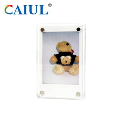 China Caiul 2x3 Photo Frame Fujifilm Handy Magnetic Acrylic Instax Mini Film Photo Holding Frame for sale