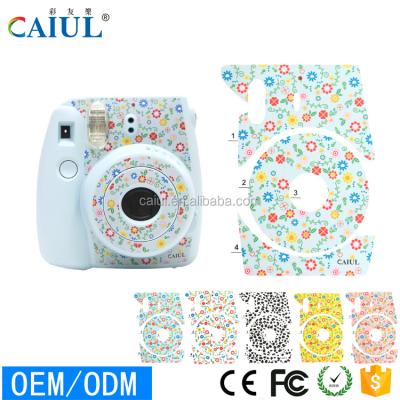 China Mini 8 CAIUL beautiful colorful Fujifilm Instax fashion instant camera special stickers (blue flowers) for sale