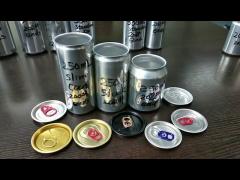 Slim Aluminum Beverage Cans 180ml 190ml Lid With Logo 200# Energy Drink