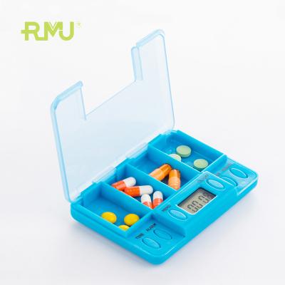 China TP01A Health Care Pill Capsule Holder Travel Organize Case Smart Mini Electronic Pill Counter Pill Box Reminder Timer for sale