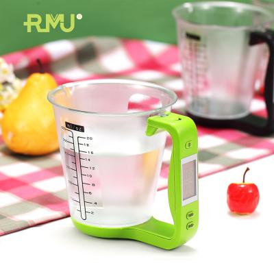 China New Lifestyle Sustainable Style Kitchen Electronic Measuring Cup Weight Scale for sale