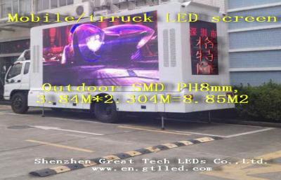 China Waterproof Mobile Truck Mounted Led Display PH 8mm Aluminum Alloy for sale