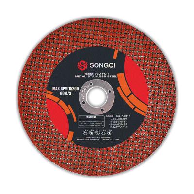 China High efficiency SongQi factory direct sale abrasive cutting wheel cutting disc for stainless steel/SS/metal for sale