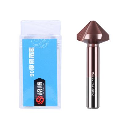 China For Metal Countersunk Fasteners SongQi HSS M35 Cobalt Countersink Bits Screws And Hole Drilling Tapered Drill Bit With 90 Degree Angle For Stainless Metal for sale