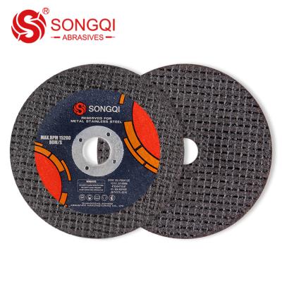 China Stainless Steel Flexible Cutting Discs SONGQI Mark 4 Inch Metal Cutting Abrasive Disc for sale