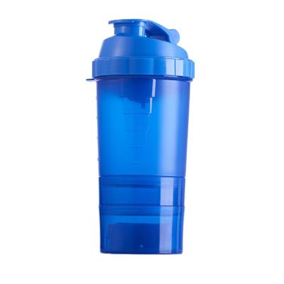 China BPA Free Viable Plastic Protein Shaker Bottle With Powder And Pills Storage Compartment for sale