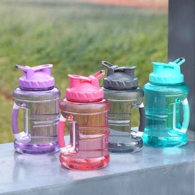 China Outdoor Camping 1500ml Women Gym Sustainable Fitness Clear Large Plastic Water Bottles for sale