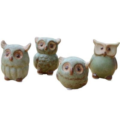 China Creative China Craft Decoration Ceramic Owl Home Decoration for sale