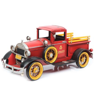 China China Vintage Car Decoration Metal Simulation Model Car Shop Decoration Metal Craft for sale