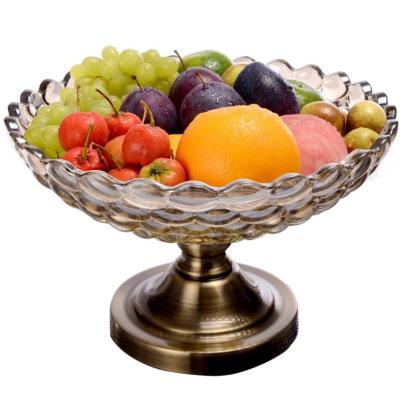 China China Fruit Bowl Fruit Dish European Style High Grade Crystal Glass Craft for sale