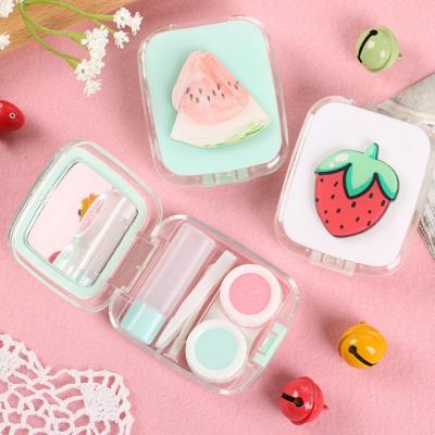 China Watermelon Acrylic Creative Fruit Double Cartoon Glass Cute Box for sale