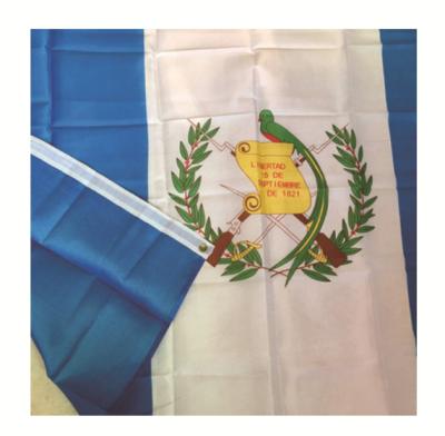 China Custom Country Guatemala National Flag Fan Festival Advertising Flag 90*150cm Flag for sale