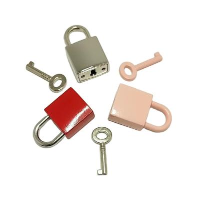 China Wedding Gift Rectangle Padlock Door Lock Box Small Padlock Various Color Place Lock for sale