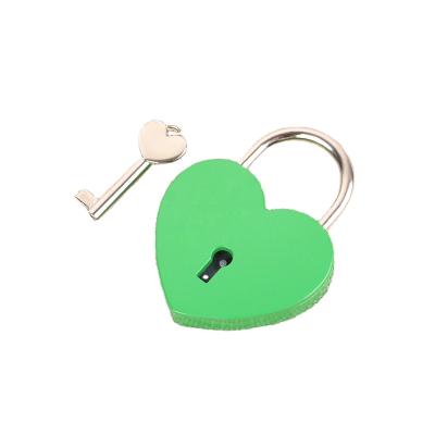 China Warehouse Jiawo green heart lock with heart twist key lock for wholesale for sale