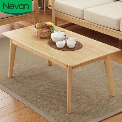 China Side Square Furniture Living Room Furniture Living Room Strong Bearing Strength Simple And Cheap Solid Wood Modern Coffee Table Without Drawer for sale