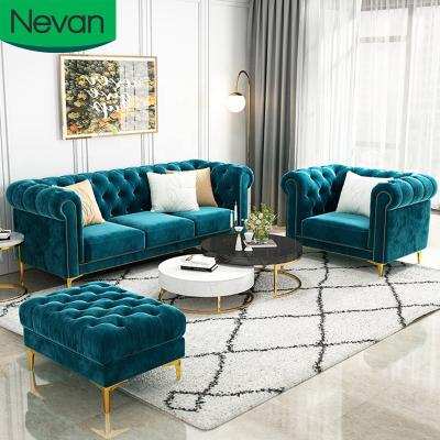 China (Others) China Furniture Set Adjustable Luxury Modern Velvet Fabric Upholstered Designs Living Room Sectional Sofas for sale